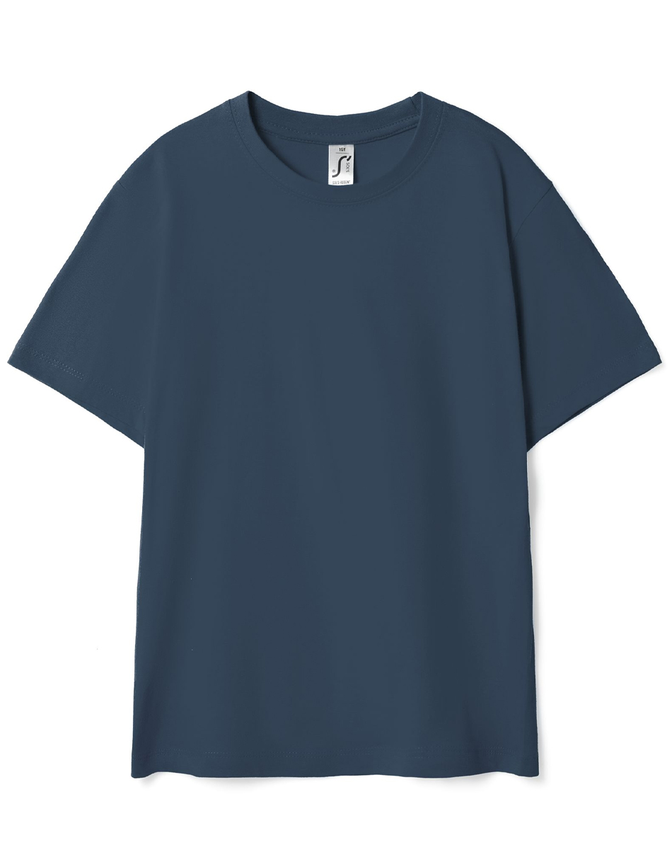 Футболка детская Regent Kids 150, синяя (джинс)