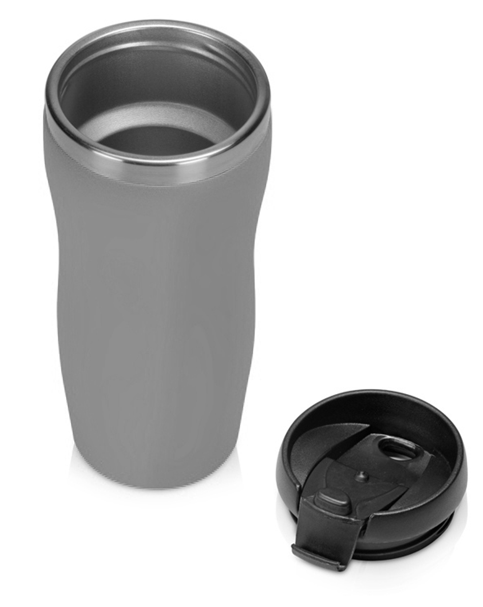 Термокружка «Mony Steel» soft-touch, серый