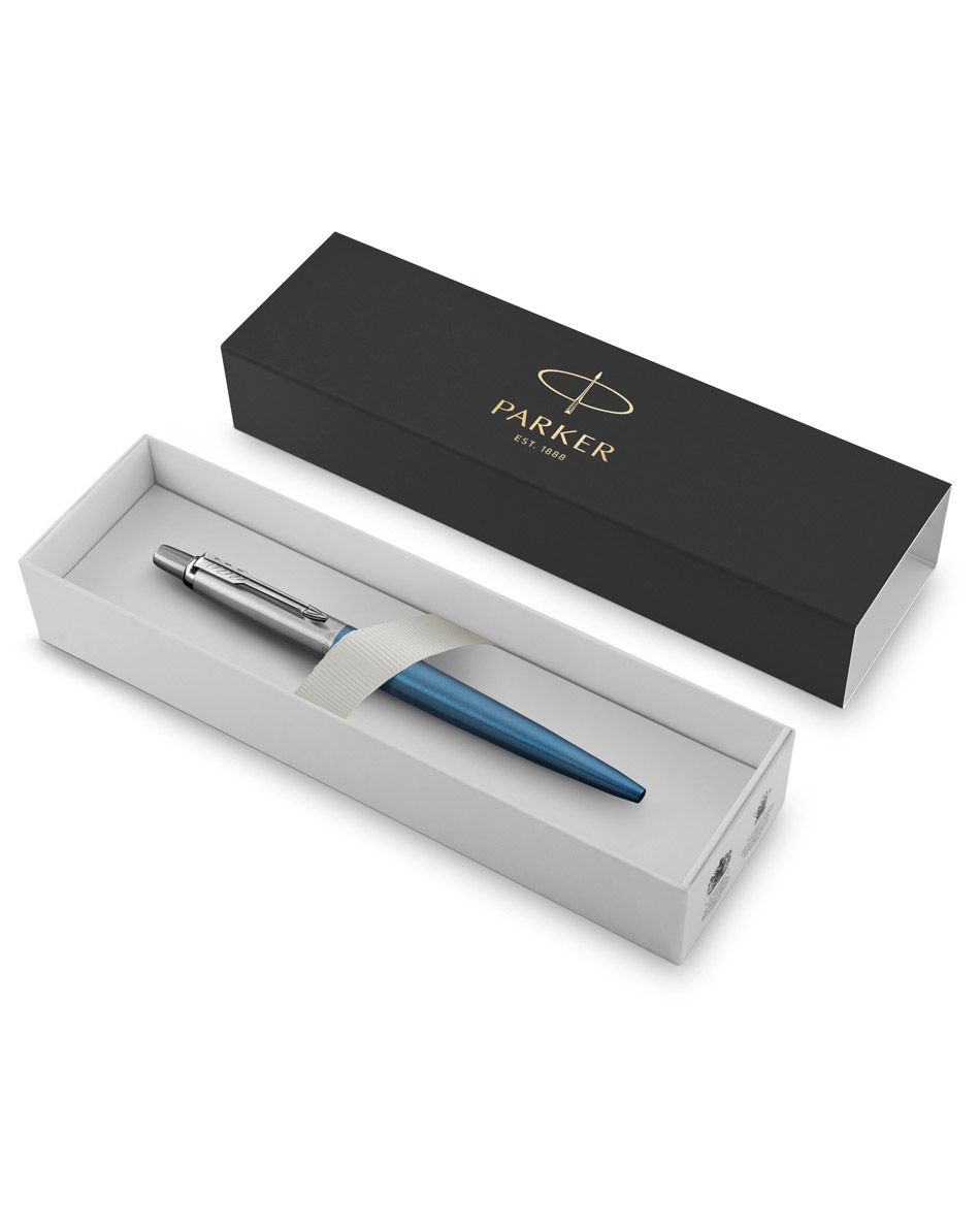 Ручка шариковая Parker Jotter Essential, голубой/серебристый