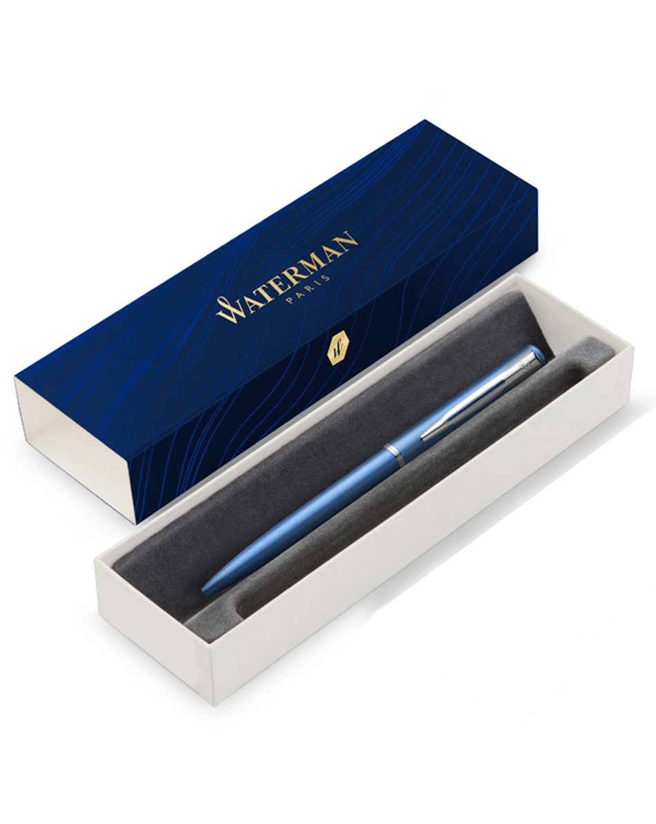 Ручка шариковая Waterman Graduate Allure, голубой, серебристый