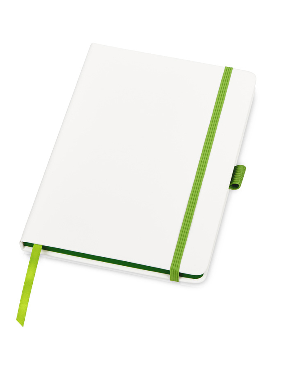 Блокнот A5 «ColorNote White», белый/зеленое яблоко