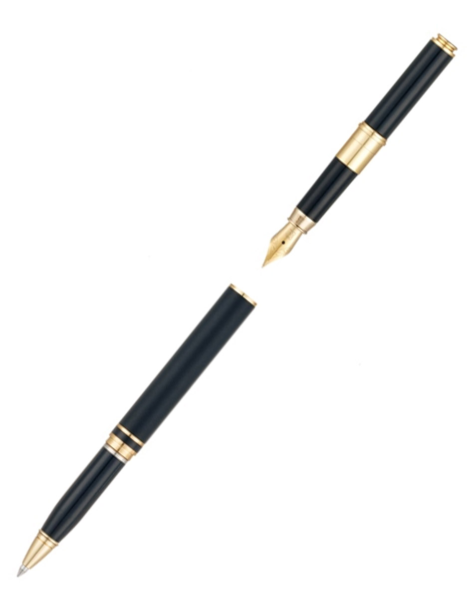 Ручка 2 в 1 Pierre Cardin  шариковая и перьевая «Combi Pen», черный