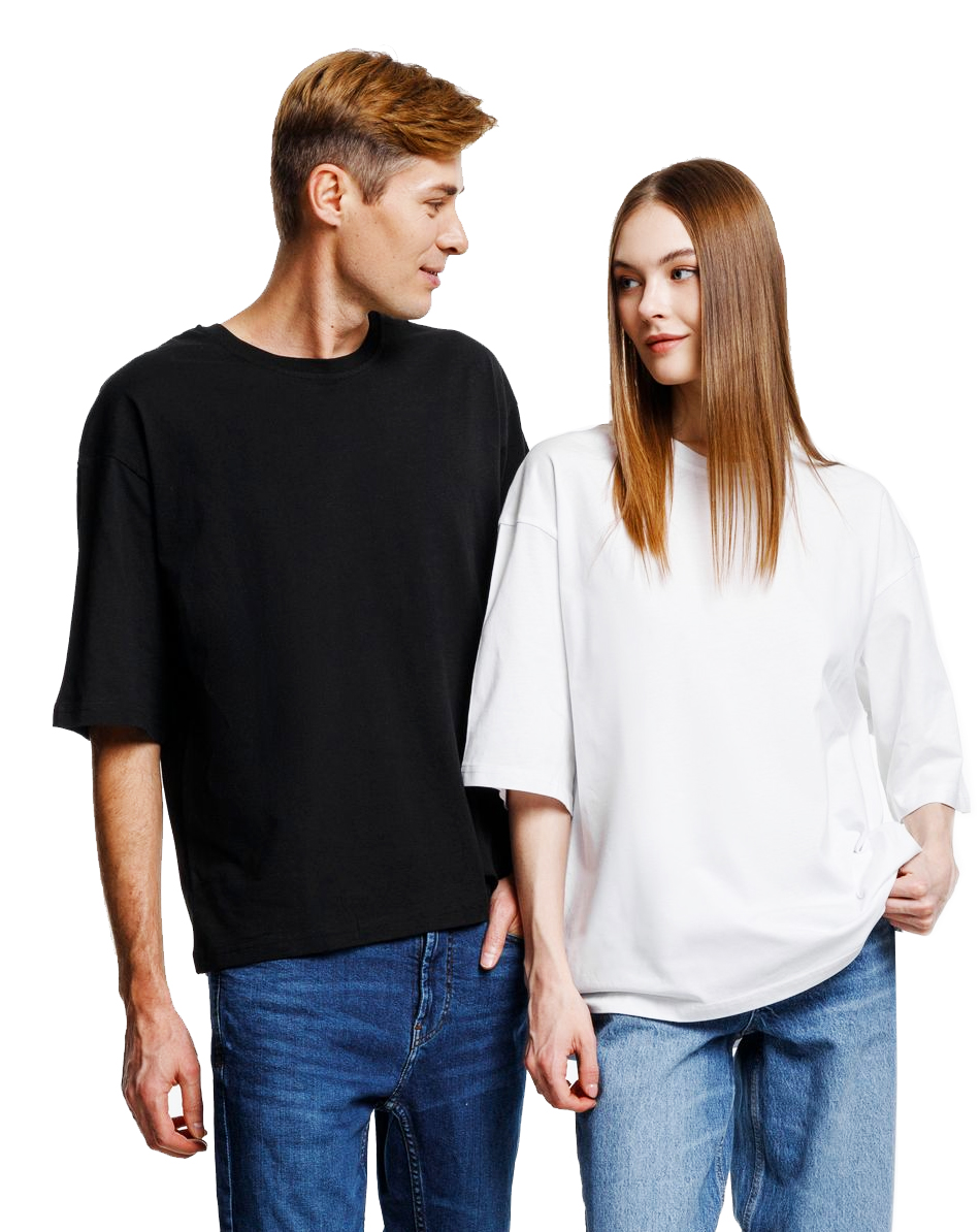 Футболка оверсайз унисекс "Base Trend" 140 - 150 гр., красная