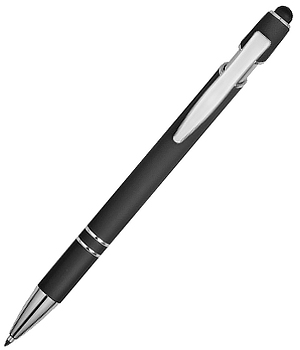 Ручка-стилус металлическая шариковая "Sway" soft-touch
