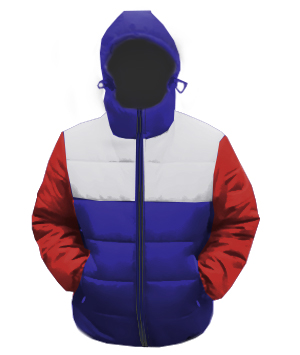 Куртка утепленная "Just Warms Color Mix", трехцветная (пошив на заказ в любом сочетании цветов) 