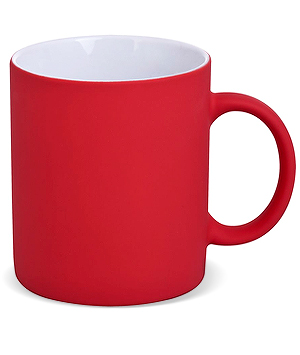 Кружка Sippy c покрытием софт-тач, красная