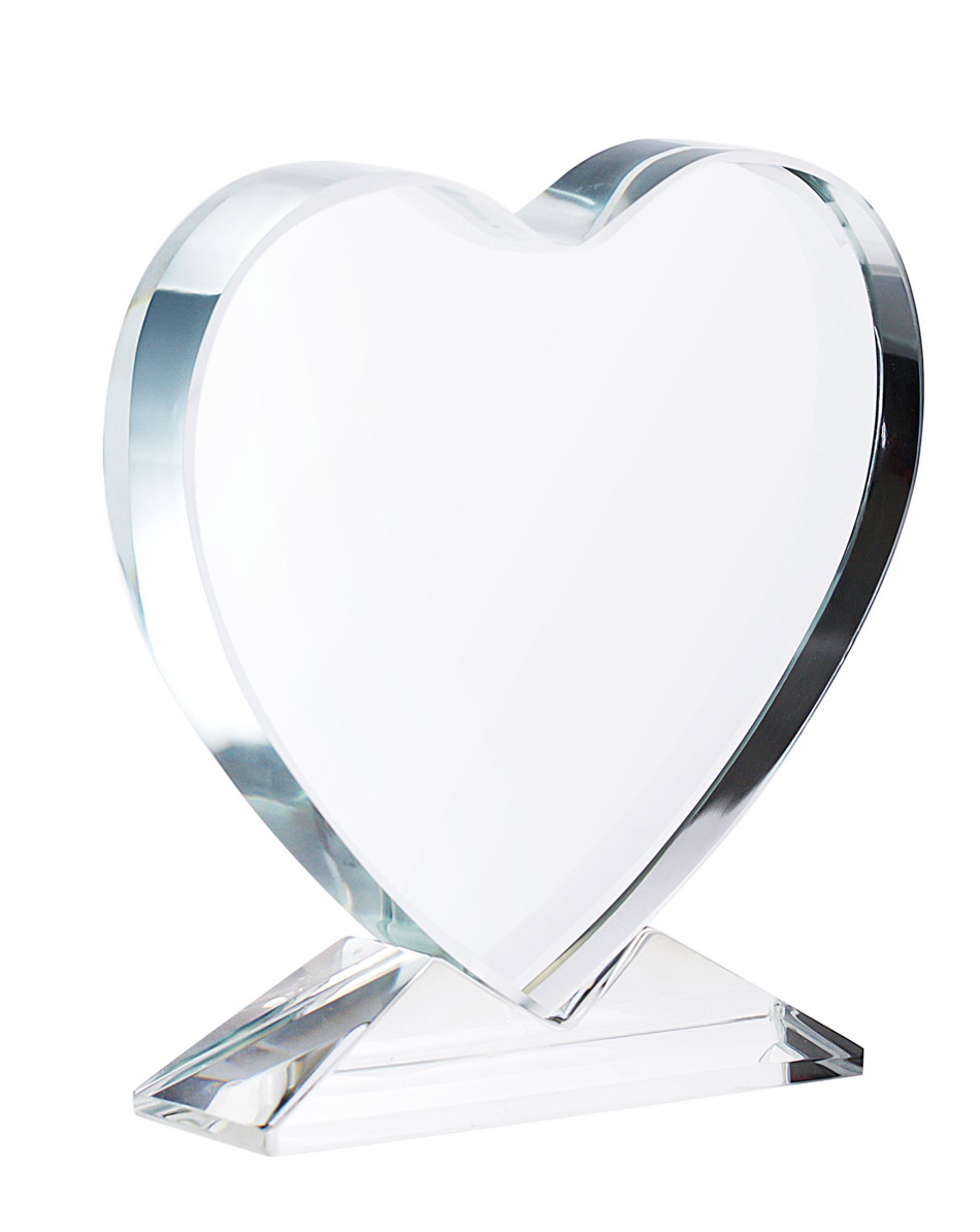 Стела Pictory Heart, прозрачная