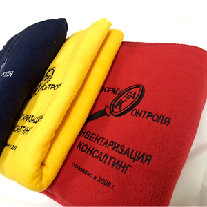 Дорожный флисовый плед Soft Voyager, желтый