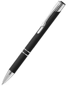 Ручка шариковая KOSCO Soft touch, черная