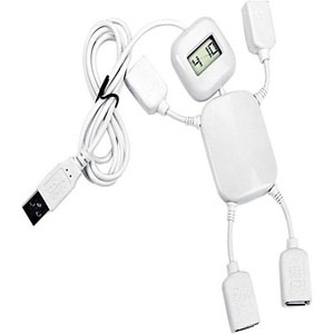 USB Hub на 4 порта с часами в виде человечка