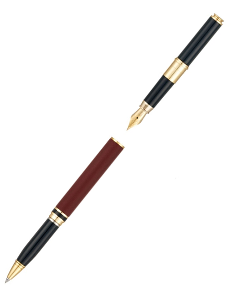 Ручка 2 в 1 Pierre Cardin  шариковая и перьевая «Combi Pen», терракотовый