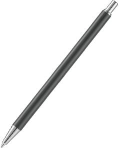 Ручка шариковая Slim Beam без клипа, серая
