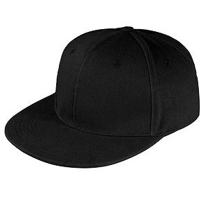 Бейсболка "Unit Snapback", 6 клиньев, с прямым козырьком, черная
