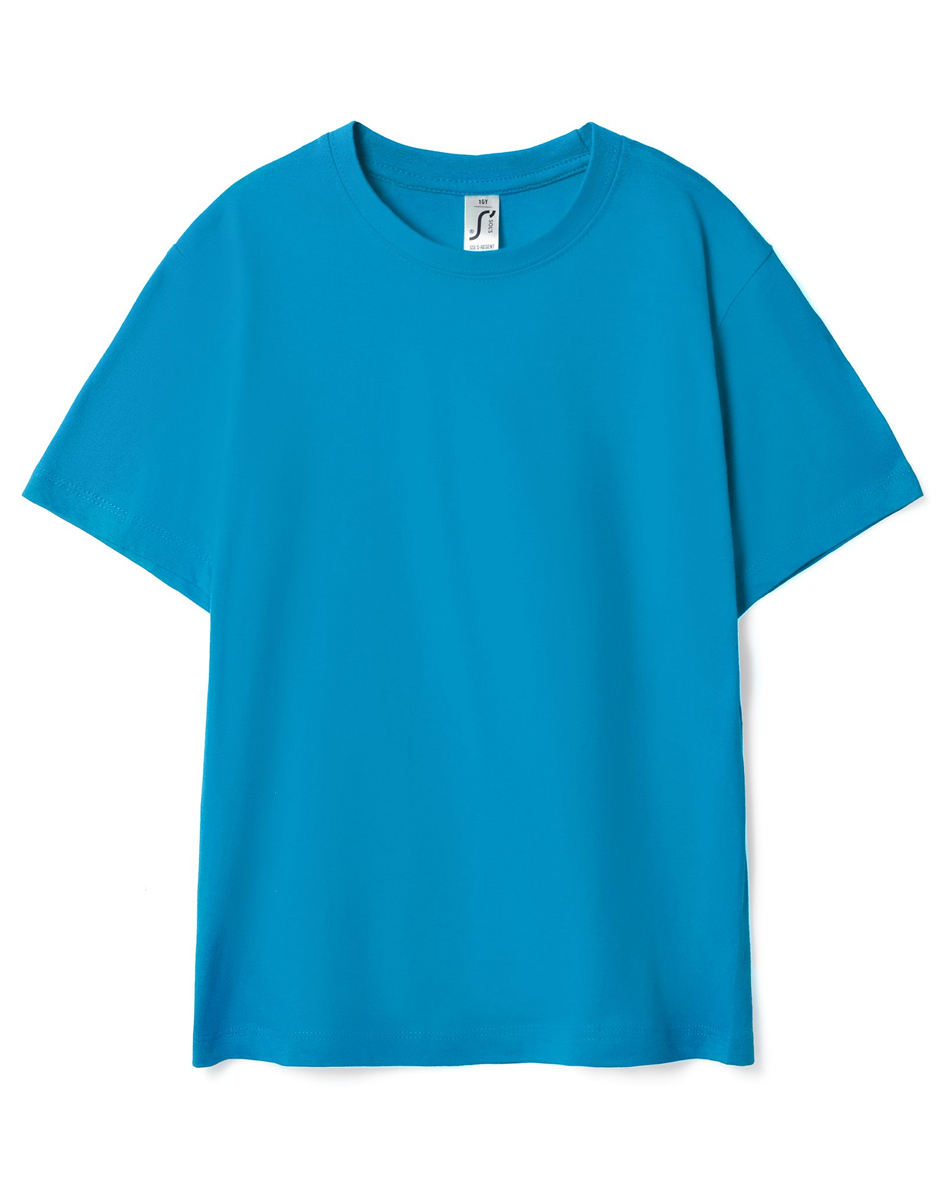 Футболка детская Regent Kids 150, ярко-бирюзовая