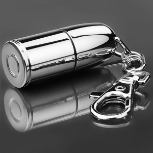 USB-флеш карта «Пуля» револьверная, серебристая