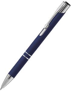 Ручка шариковая KOSCO Soft touch, темно-синяя