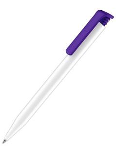 Ручка Senator Super-Hit Basic Polished, белый/фиолетовый