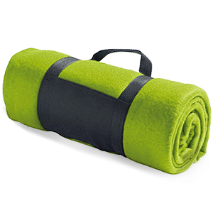 Дорожный флисовый плед Soft Voyager, салатовый
