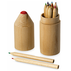 Набор цветных карандашей "Drawing" 12 шт., в деревянном футляре