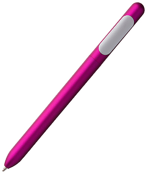 Ручка шариковая "Slider Silver", розовая (фуксия)
