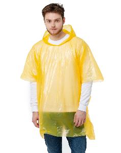 Дождевик пончо RainProof, тонкий 18 мкр (печать на чехле)