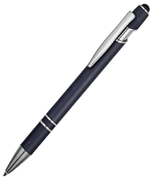 Ручка-стилус металлическая шариковая "Sway" soft-touch