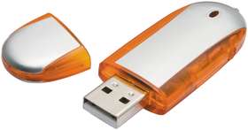 USB-флеш-карта, оранжевая, 4 Гб