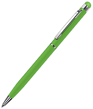 Ручка шариковая лакированная "TOUCHWRITER", со стилусом, салатовая