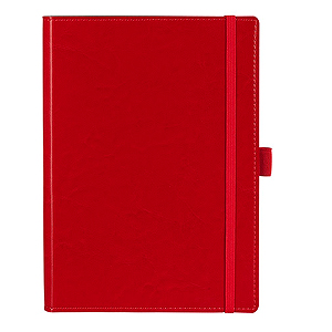Ежедневник Soft Book, мягкая обложка, недатированный, красный