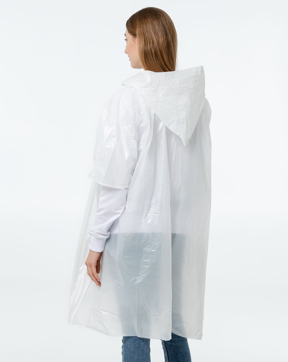 Дождевик пончо RainProof, тонкий 18 мкр (печать на чехле)