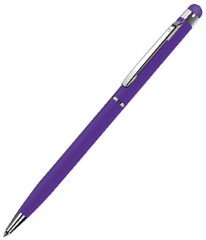 Ручка шариковая лакированная "TOUCHWRITER", со стилусом, фиолетовый