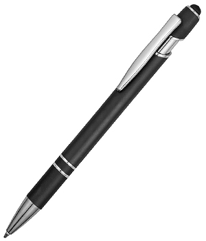 Ручка-стилус металлическая шариковая "Sway" soft-touch