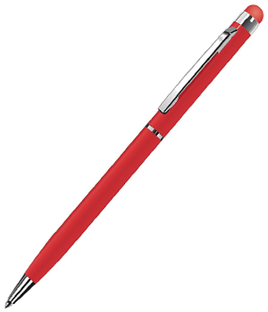 Ручка шариковая лакированная "TOUCHWRITER", со стилусом, красная