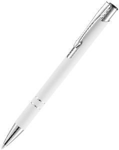 Ручка шариковая KOSCO Soft touch, белая