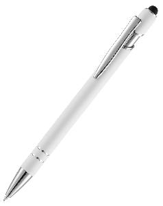 Ручка шариковая Pointer Soft Touch со стилусом, белая