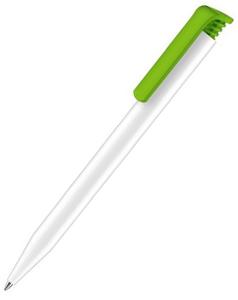 Ручка Senator Super-Hit Basic Polished, белый/зеленый
