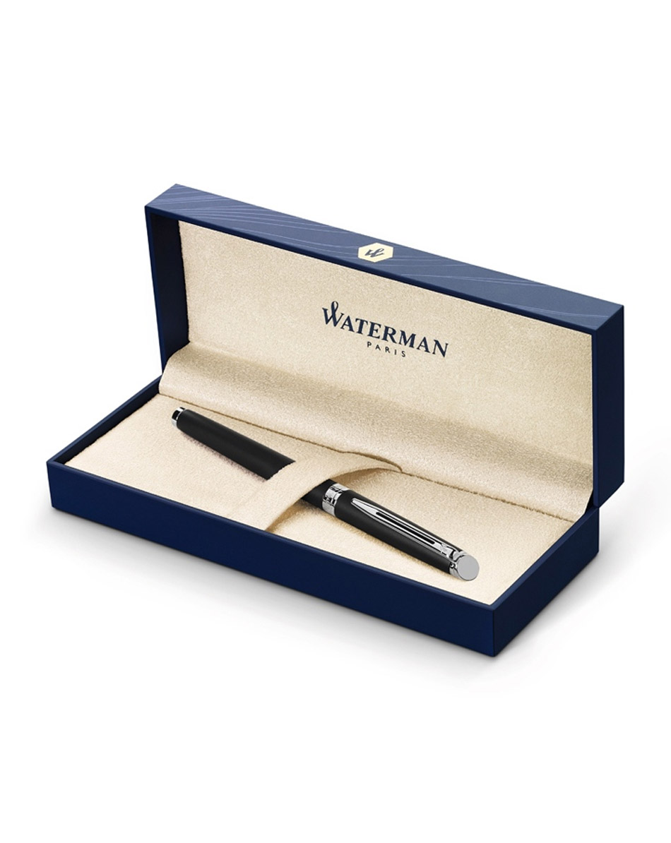 Ручка перьевая Waterman Hemisphere Matt, черный матовый, серебристый