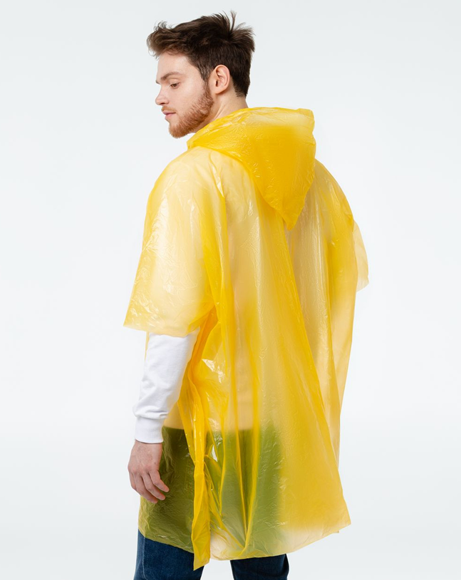 Дождевик пончо RainProof, тонкий 18 мкр (печать на чехле)