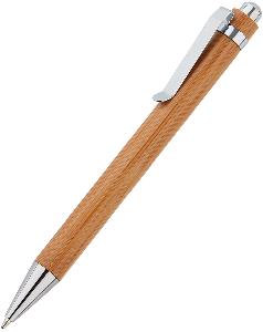 Ручка Bamboo, коричневый, серебряный