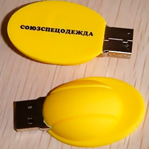 Сувенирная флешка ПВХ по индивидуальному дизайну