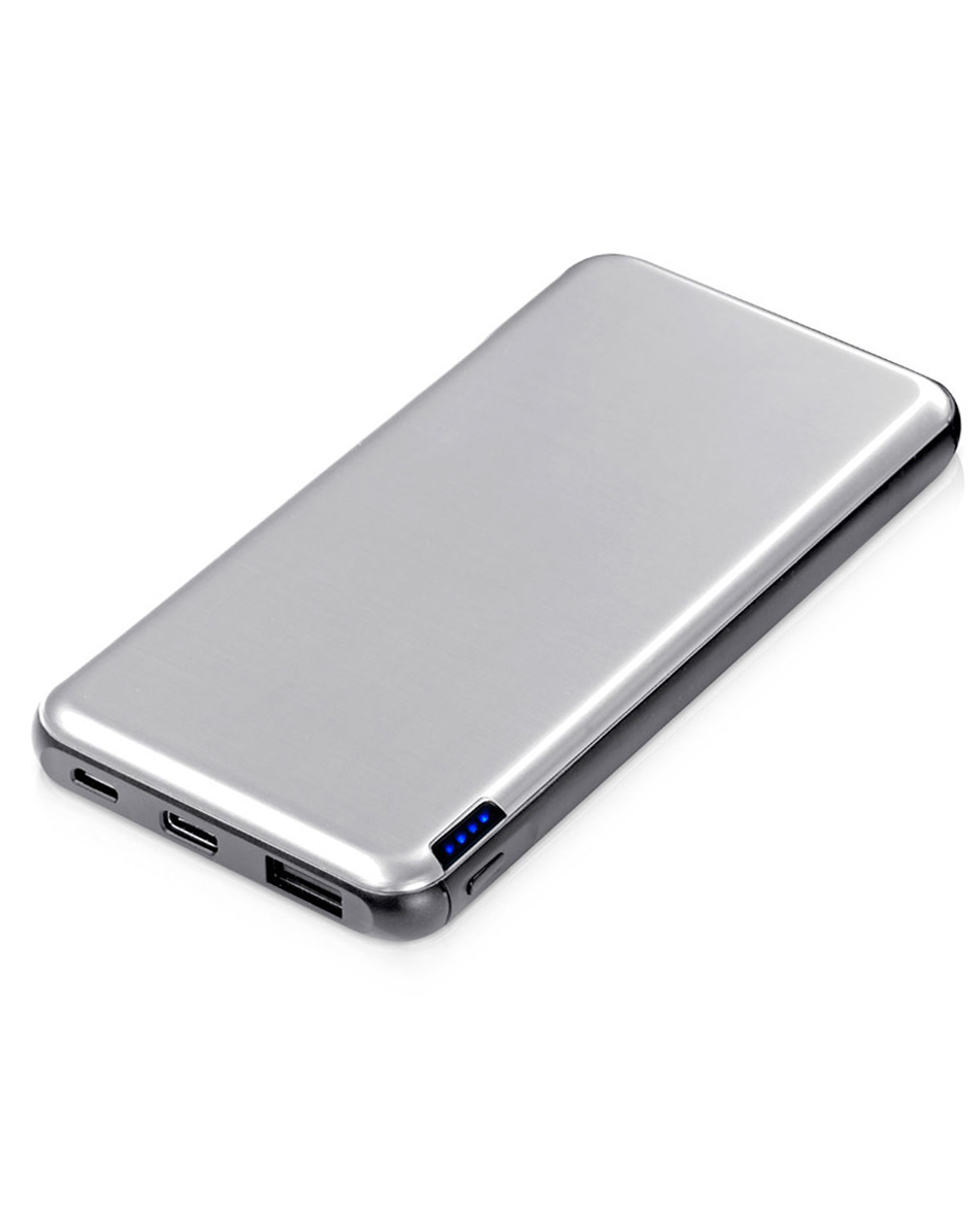 Внешний аккумулятор «Forge» v.2 , 10000 mAh, серебристый