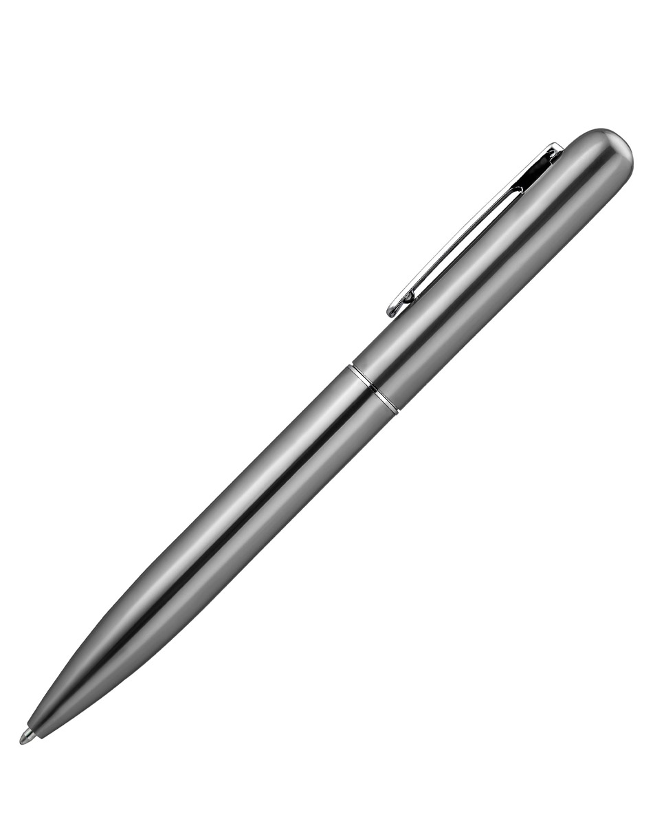 Ручка металлическая Scribo, серо-стальная
