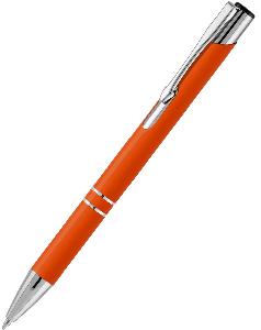 Ручка шариковая KOSCO Soft touch, оранжевая