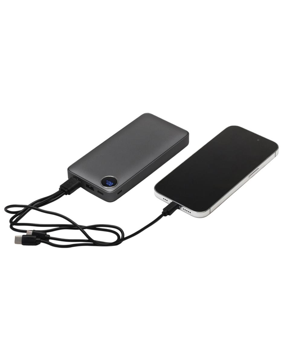 Внешний аккумулятор «Mild», металлик soft-touch, 10 000 mAh, серый