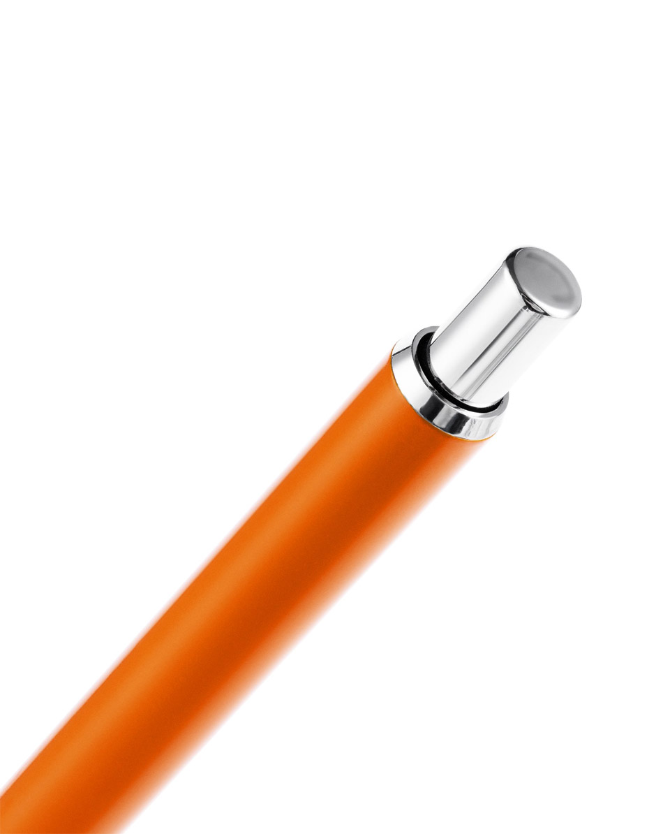 Ручка шариковая Slim Beam без клипа, оранжевая