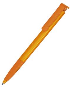 Ручка Senator Super Hit Clear Soft grip zone, оранжевая
