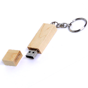 USB флешка деревянная "Line WOOD" (три тона)