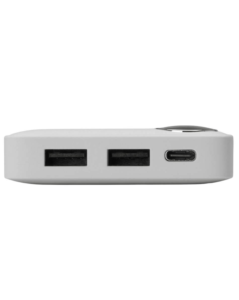 Внешний аккумулятор «Mild», металлик soft-touch, 10 000 mAh, белый