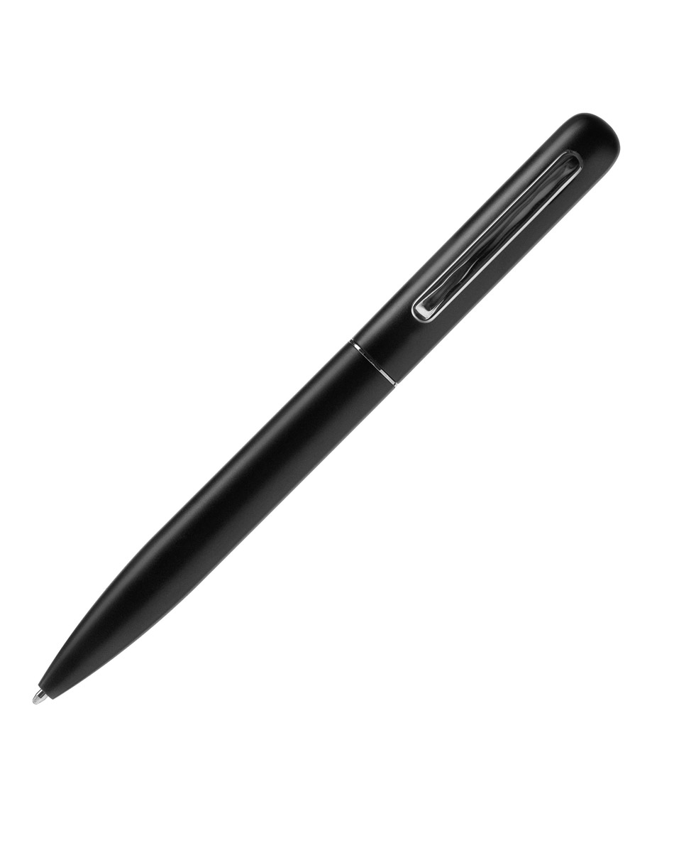 Ручка металлическая Scribo, матовая черная