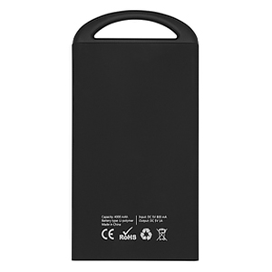 Портативное зарядное устройство "Shine" 4000 mAh, софт-тач, с зеркальной гравировкой